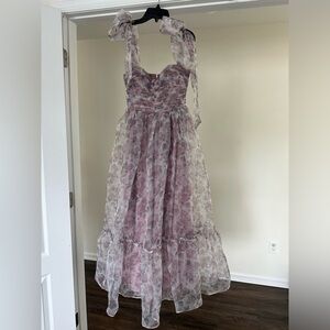 NWT - Floret Midi Dress Dark Purple - Petal & Pup - Size Small